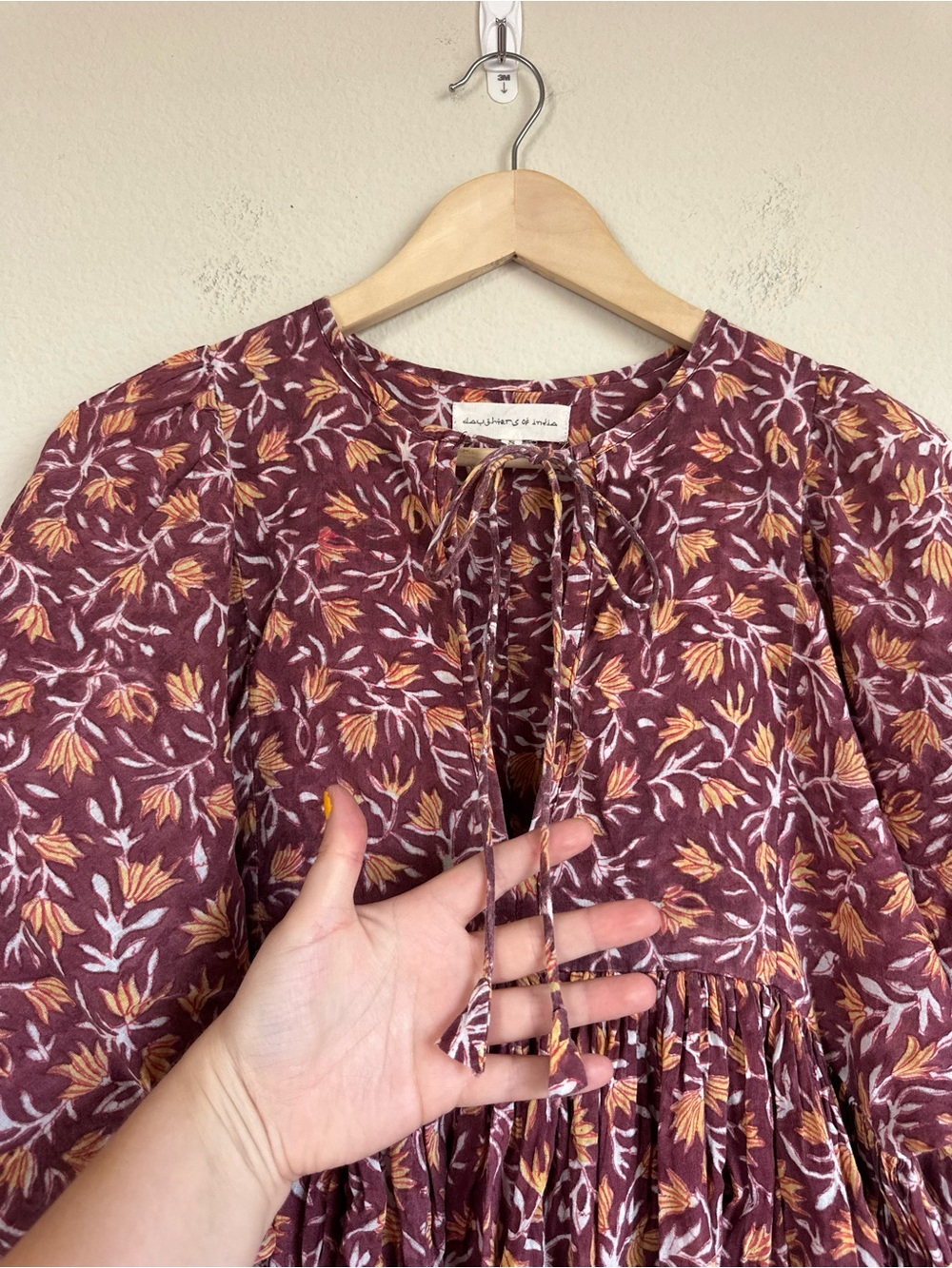 Daughters of India Kyra Midi Dress in Sumac - Picture 8 of 16
